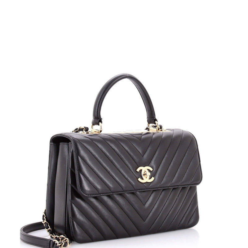 Trendy Cc Top Handle Bag Chevron