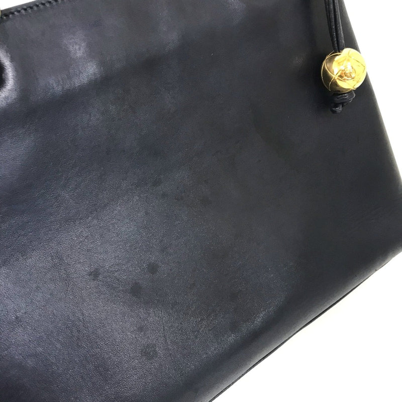 Vintage Front Pocket Tote Caviar Small