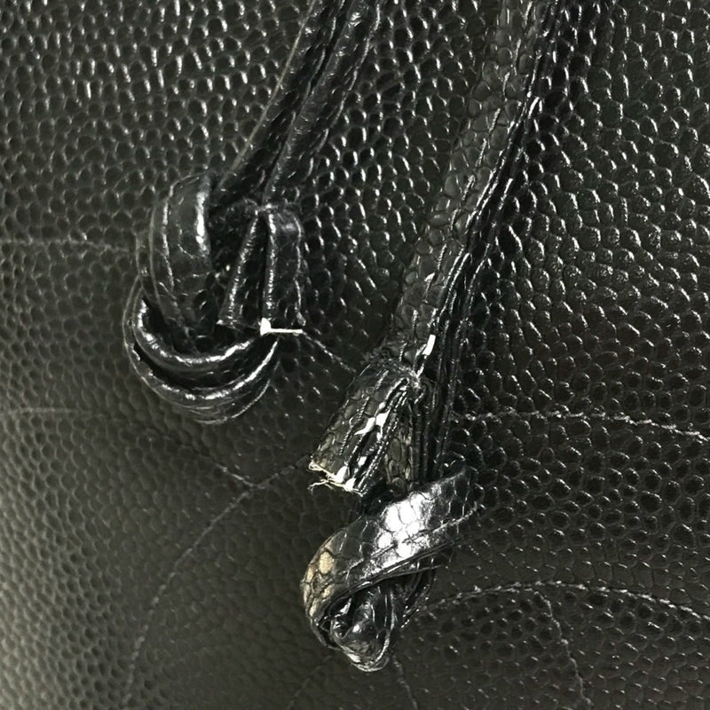 Vintage Timeless Zip Tote Caviar Medium