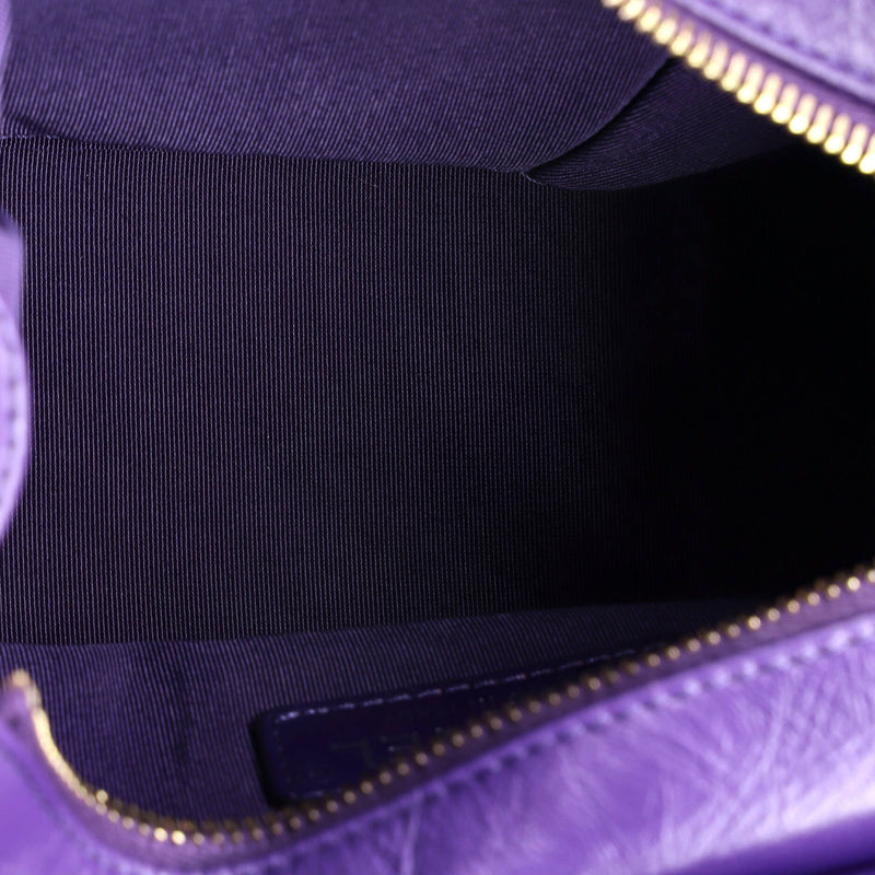 Gabrielle Hobo Chevron Aged Calfskin