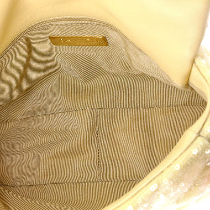 19 Flap Bag Quilted Sequins Medium
