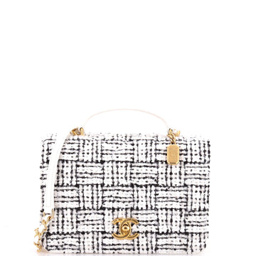 Cc Top Handle Chain Full Flap Bag