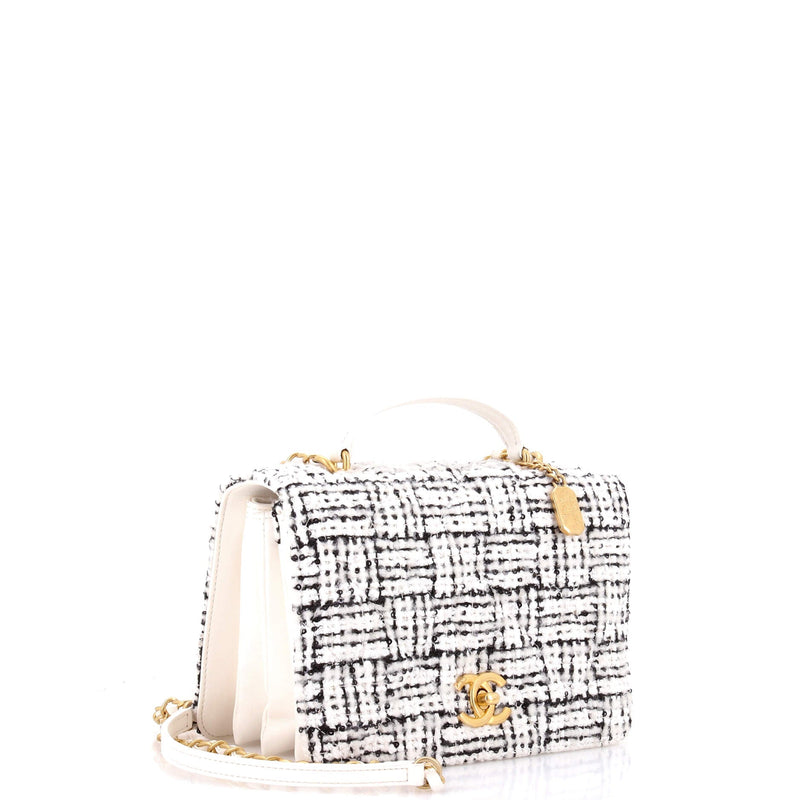 Cc Top Handle Chain Full Flap Bag