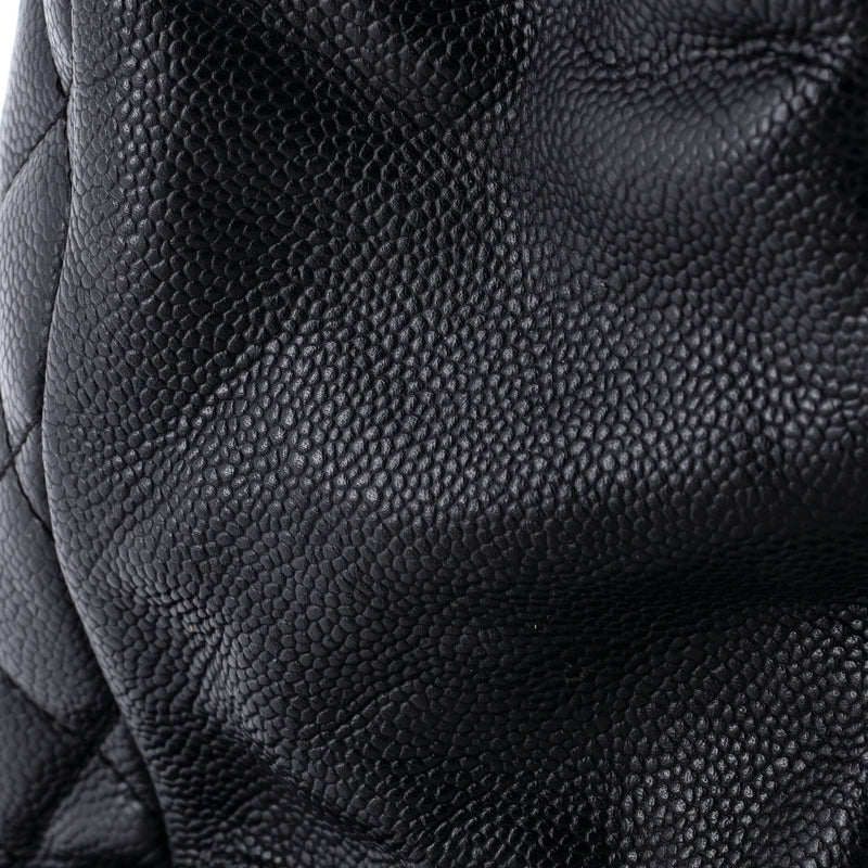 Grand Shopping Tote Quilted Caviar