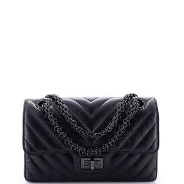 So Black Reissue 2.55 Flap Bag Chevron