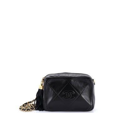 Vintage Diamond Cc Camera Bag Quilted