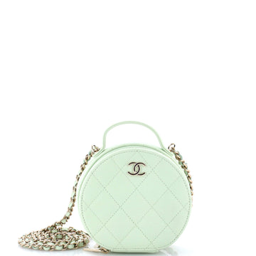 Handle With Care Round Vanity Case