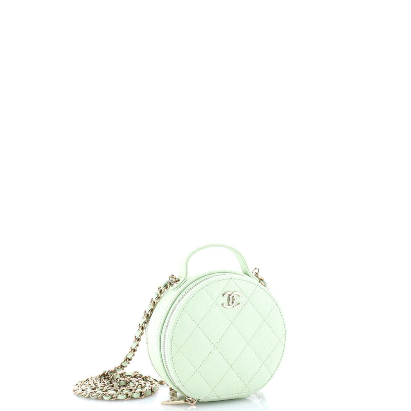 Handle With Care Round Vanity Case