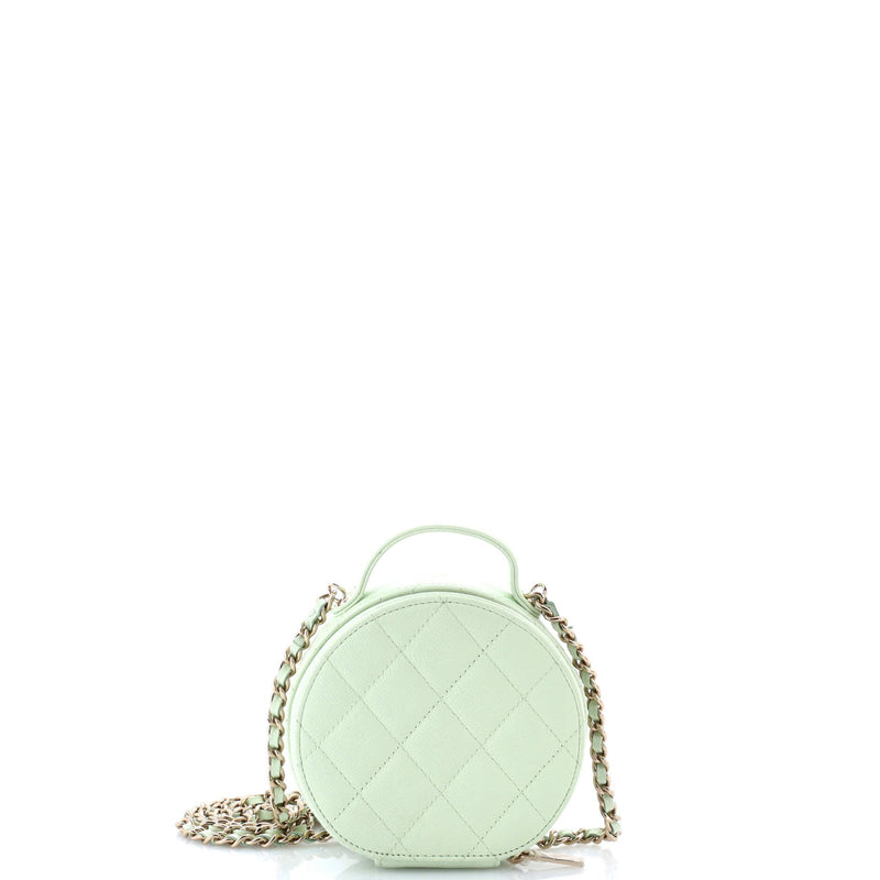 Handle With Care Round Vanity Case