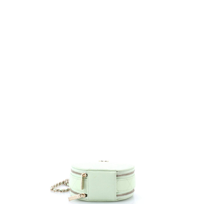 Handle With Care Round Vanity Case