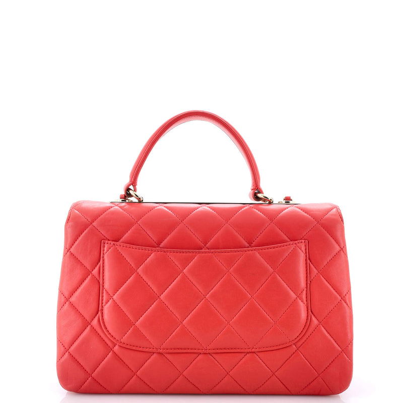 Trendy Cc Top Handle Bag Quilted