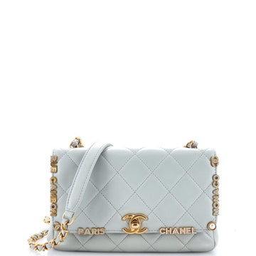 Paris Monaco Flap Bag Quilted Lambskin