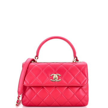 Trendy Cc Top Handle Bag Quilted