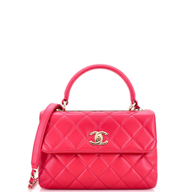 Trendy Cc Top Handle Bag Quilted