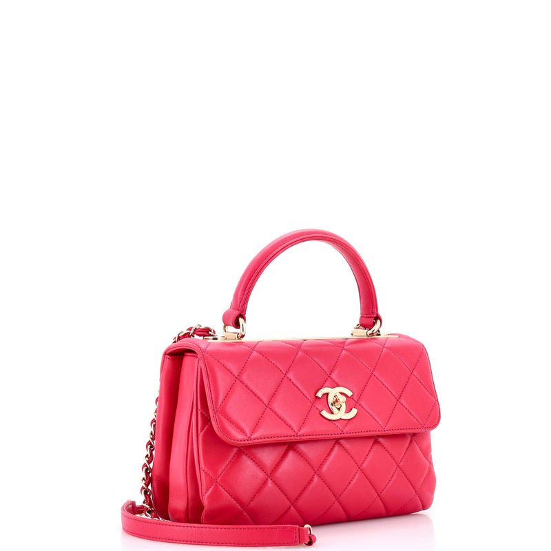 Trendy Cc Top Handle Bag Quilted