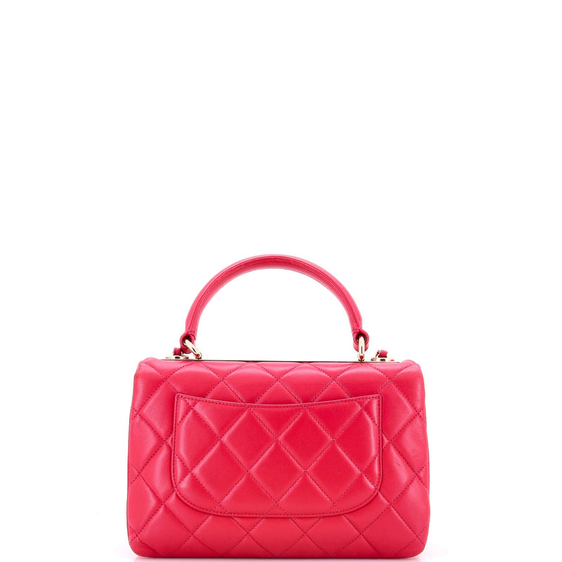 Trendy Cc Top Handle Bag Quilted
