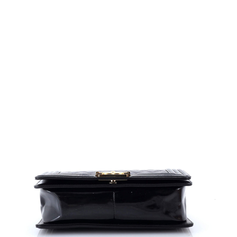 Boy Flap Bag Quilted Iridescent Glazed