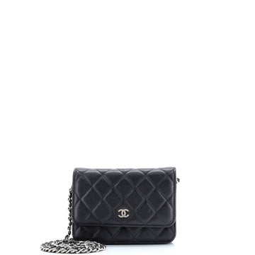 Wallet On Chain Quilted Caviar Mini