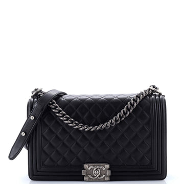 Boy Flap Bag Quilted Lambskin New Medium