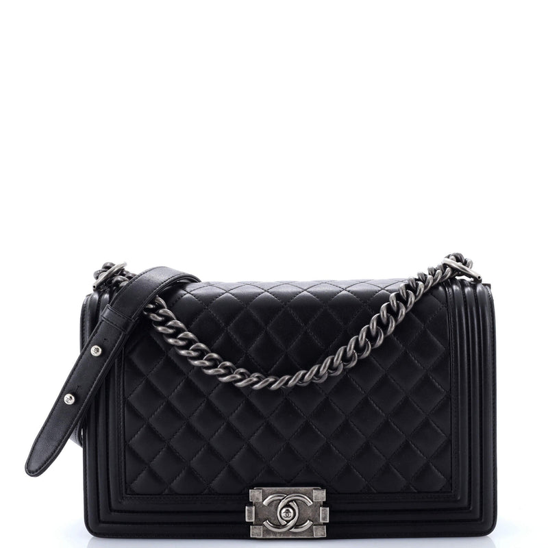 Boy Flap Bag Quilted Lambskin New Medium