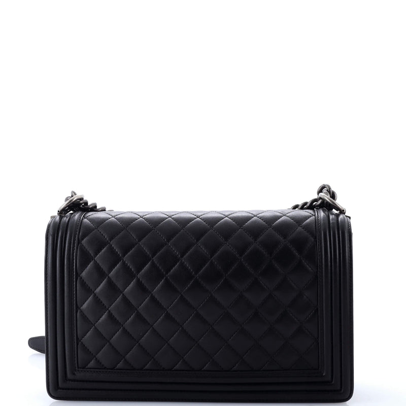 Boy Flap Bag Quilted Lambskin New Medium