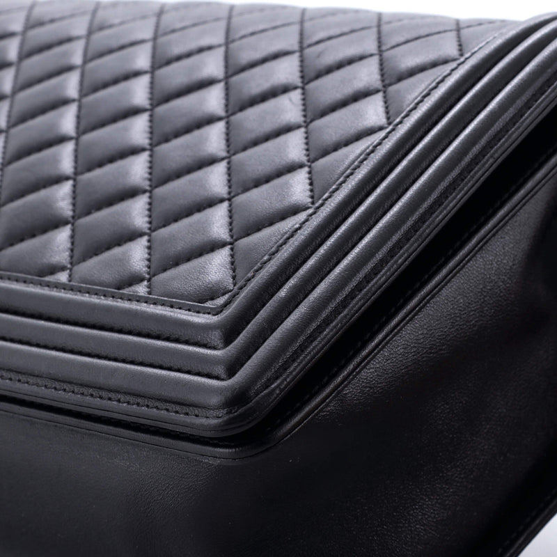 Boy Flap Bag Quilted Lambskin New Medium