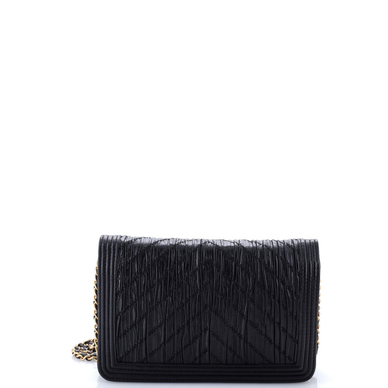 Coco Pleats Boy Wallet On Chain Pleated