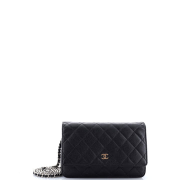 Wallet On Chain Quilted Caviar Mini
