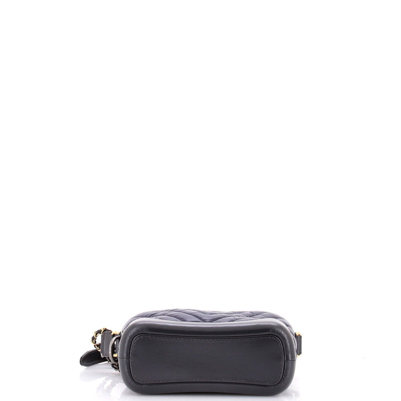 Gabrielle Hobo Chevron Aged Calfskin