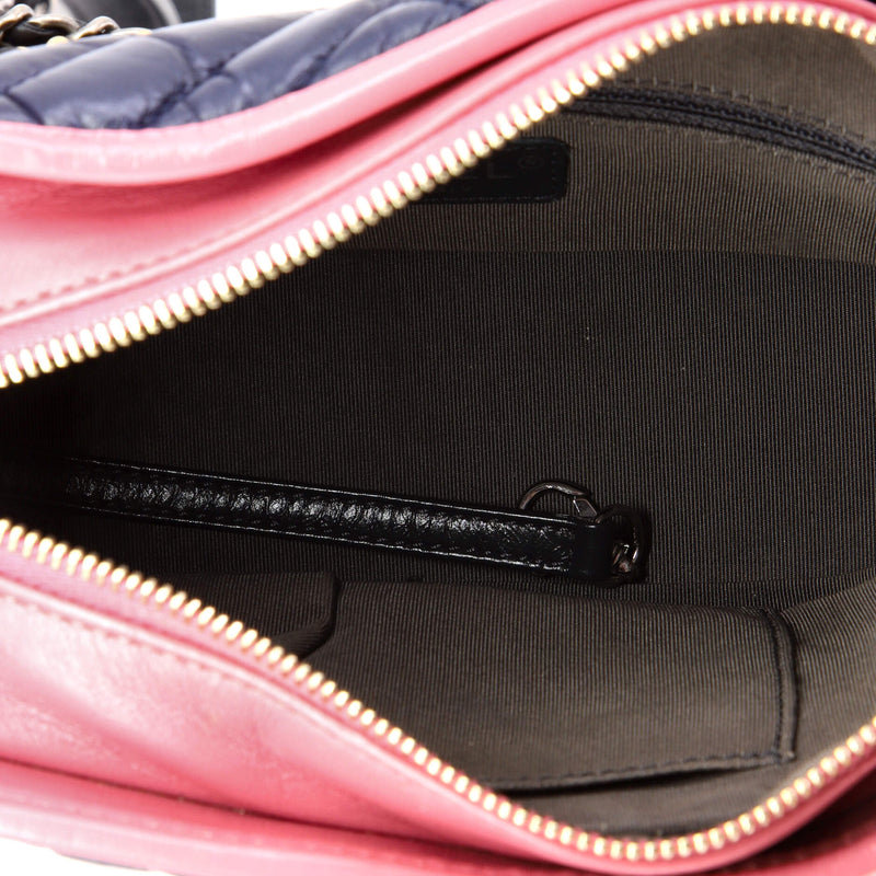 Gabrielle Hobo Chevron Aged Calfskin