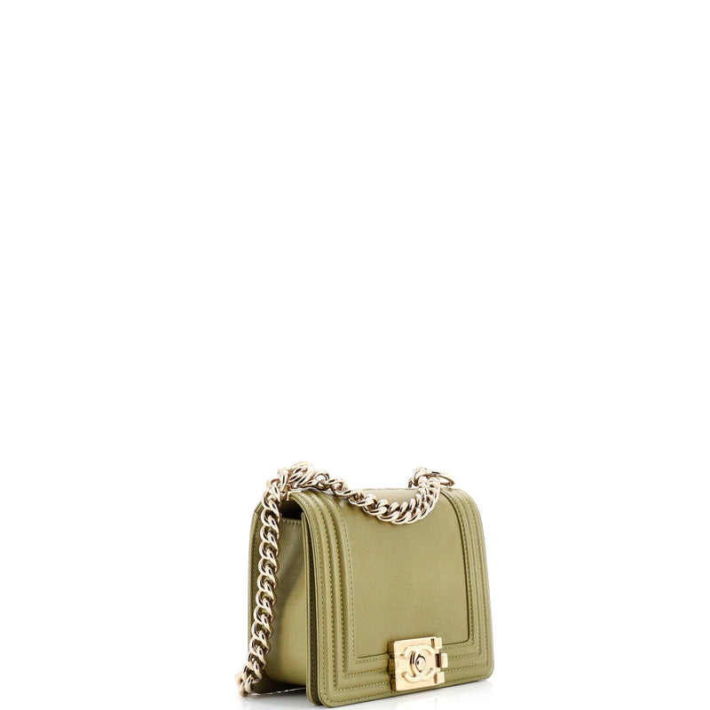 Reverso Square Boy Flap Bag Caviar Small