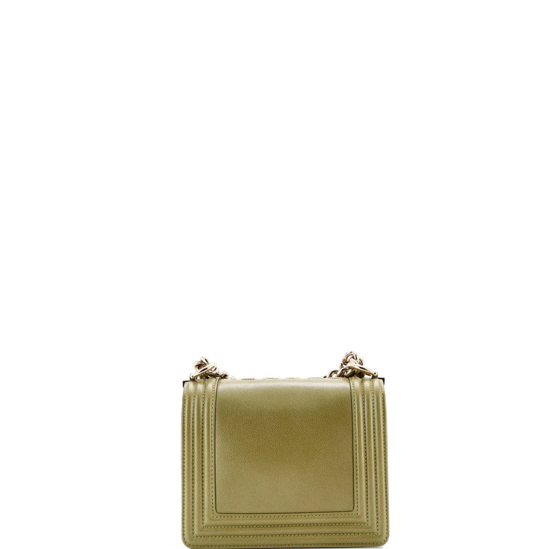 Reverso Square Boy Flap Bag Caviar Small