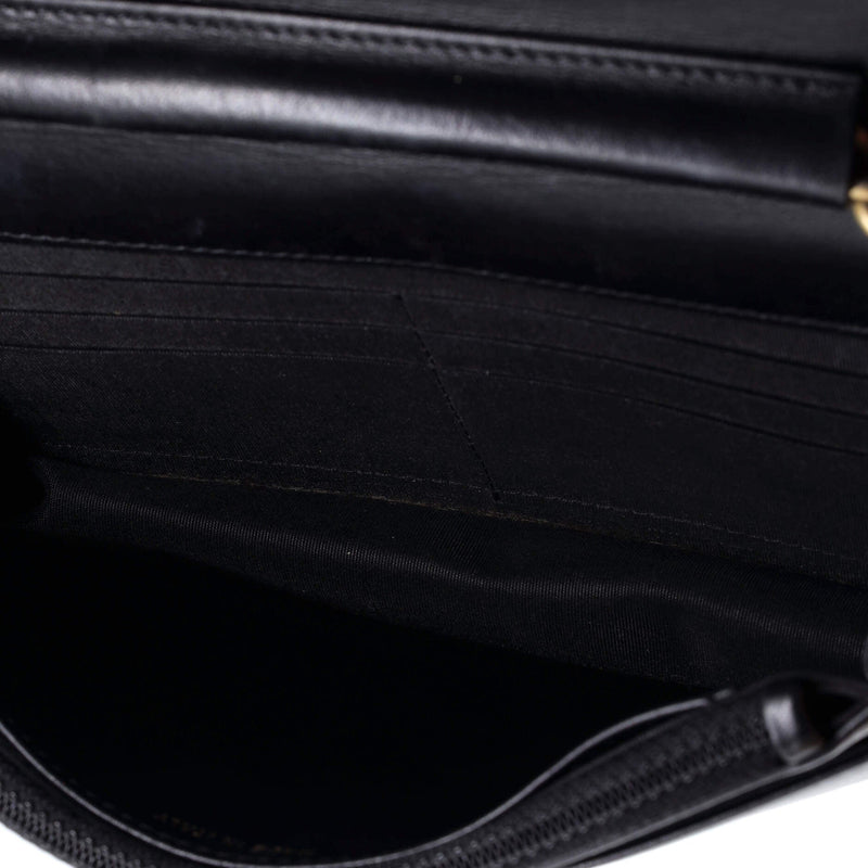 Boy Wallet On Chain Quilted Caviar