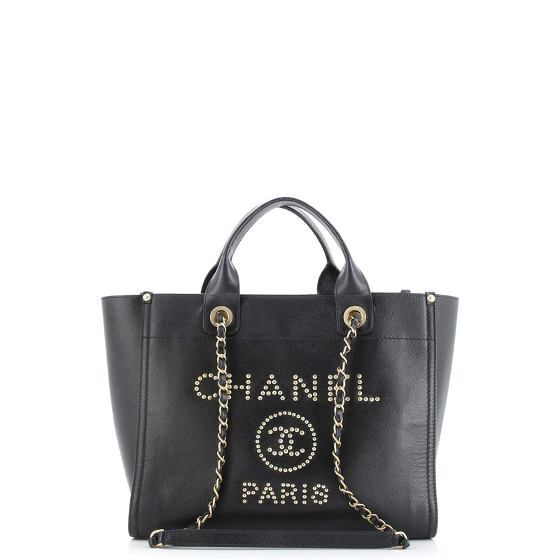 Deauville Tote Studded Caviar Small