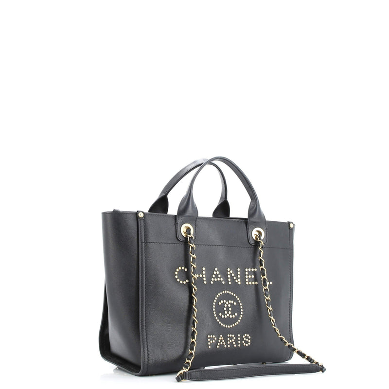 Deauville Tote Studded Caviar Small