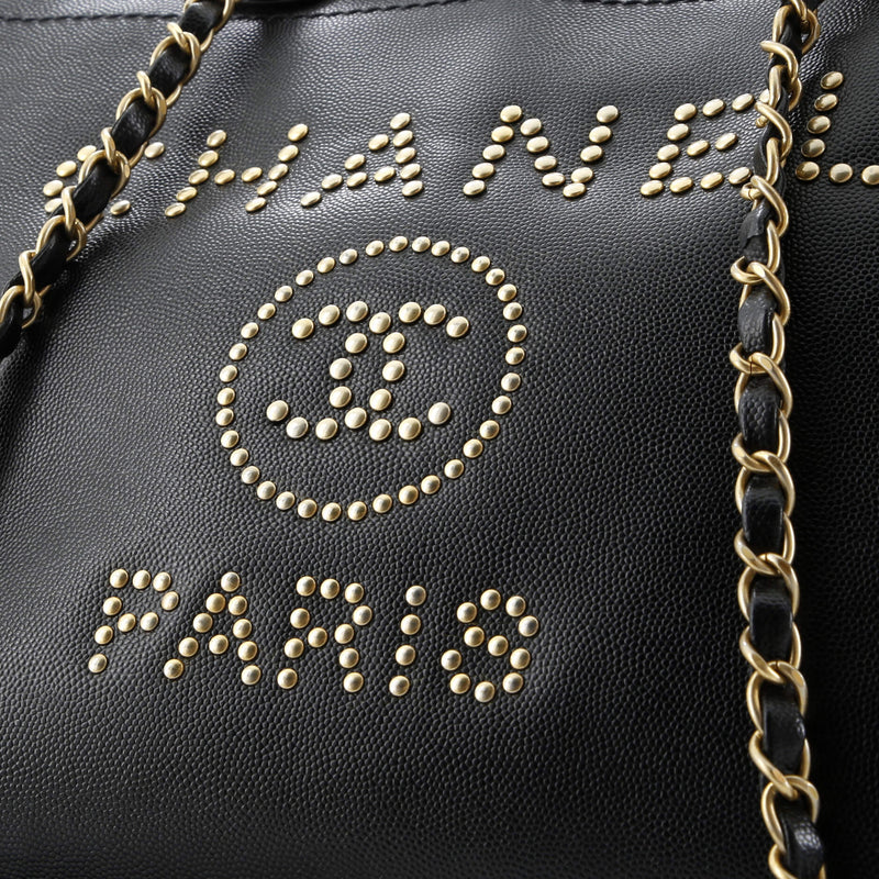 Deauville Tote Studded Caviar Small