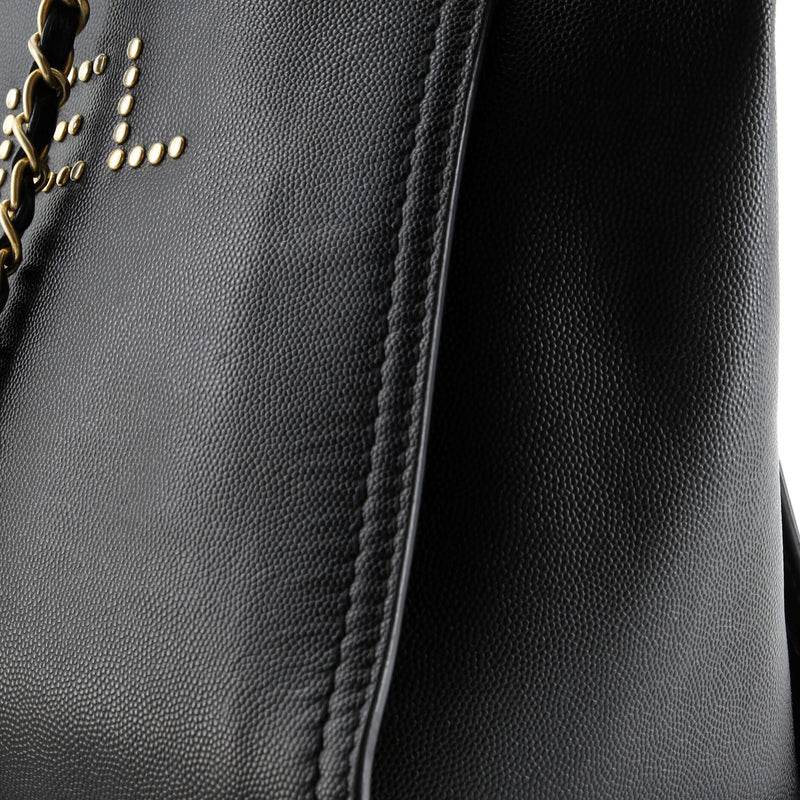 Deauville Tote Studded Caviar Small