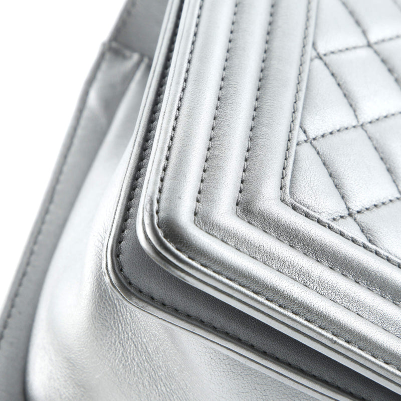 Boy Flap Bag Quilted Lambskin Old Medium