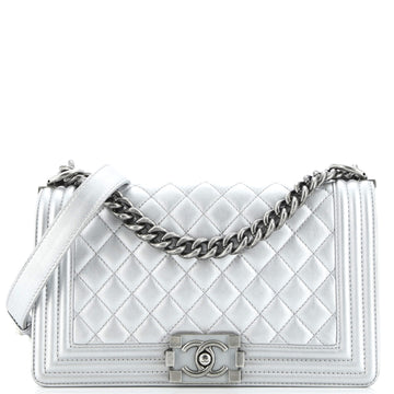 Boy Flap Bag Quilted Lambskin Old Medium