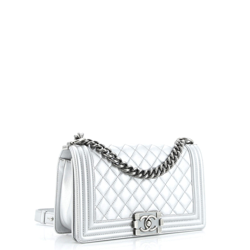 Boy Flap Bag Quilted Lambskin Old Medium