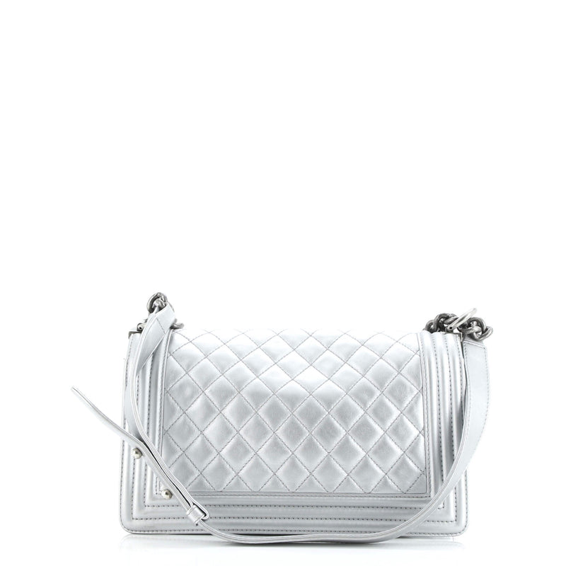 Boy Flap Bag Quilted Lambskin Old Medium