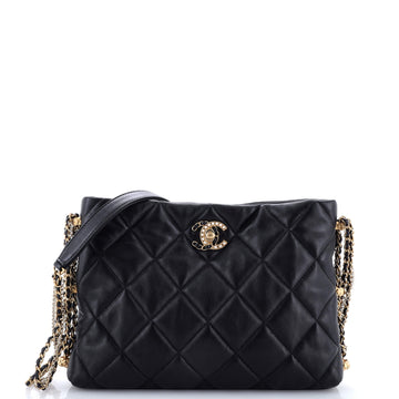 Crush On Chains Hobo Quilted Lambskin