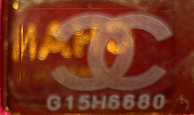 Cc Pearl Section Chain Flap Bag Quilted