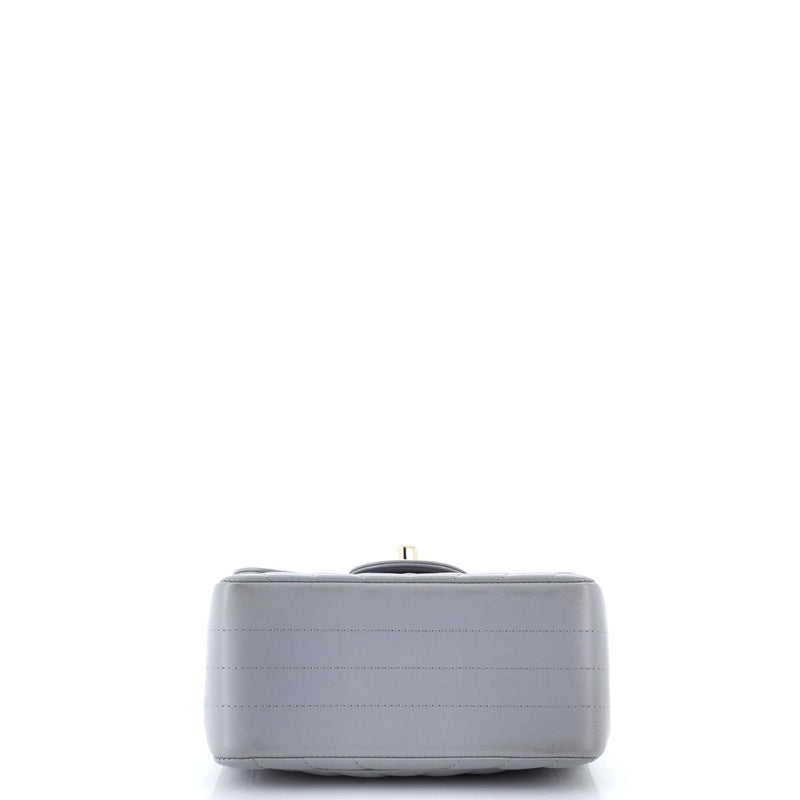 Square Classic Single Flap Bag Chevron