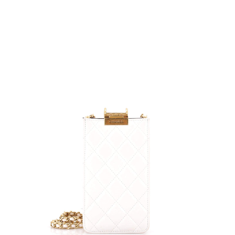 Cc Clasp Phone Holder Crossbody Bag