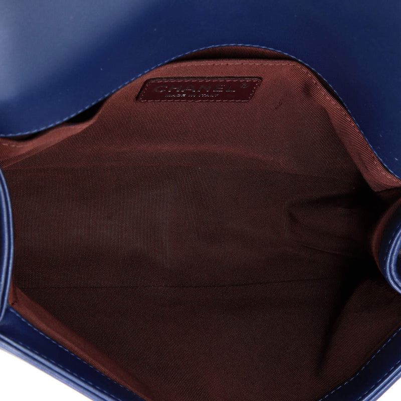 Boy Flap Bag Chevron Wrinkled Lambskin