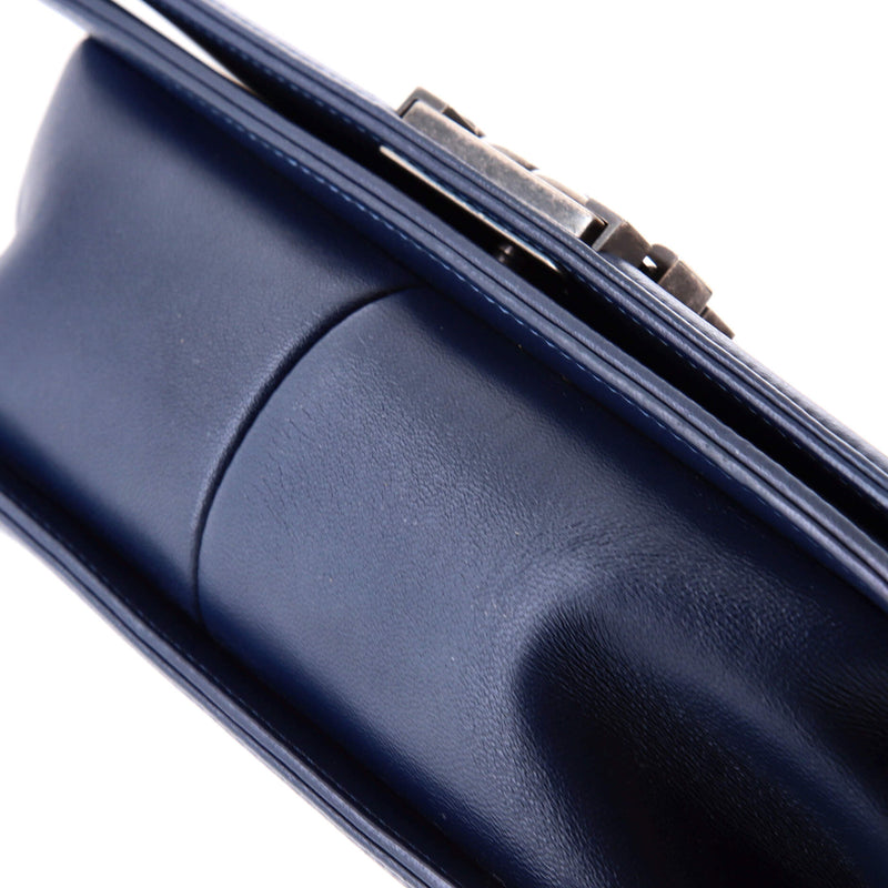 Boy Flap Bag Chevron Wrinkled Lambskin