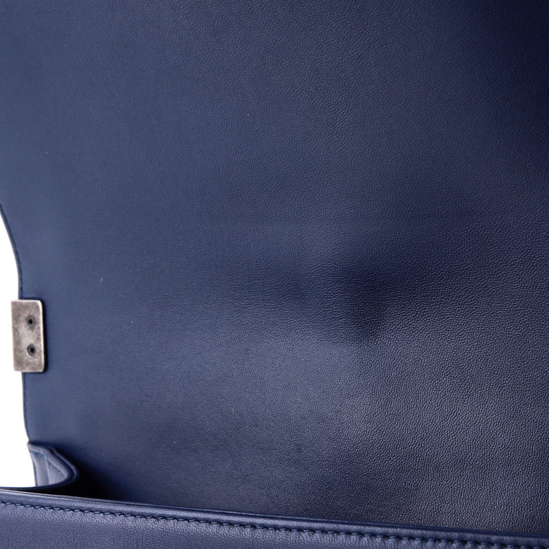 Boy Flap Bag Chevron Wrinkled Lambskin