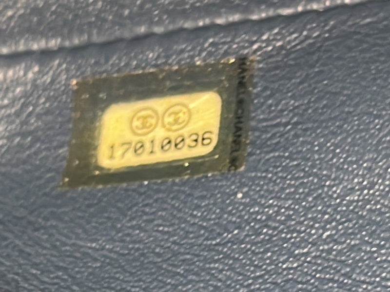 Clutch With Chain Quilted Lambskin