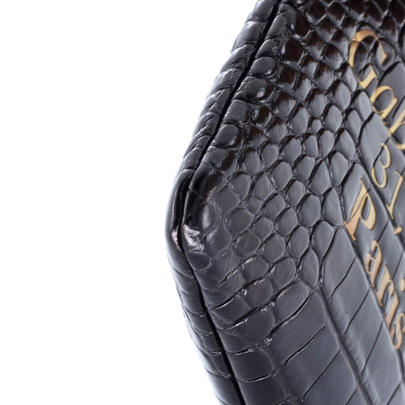 Signature O Case Pouch Printed Crocodile